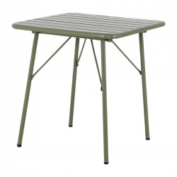 Bolero Amalfi vierkante inklapbare tafel staal olijfgroen 700mm