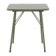 Bolero Amalfi vierkante inklapbare tafel staal olijfgroen 700mm