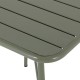 Bolero Amalfi vierkante inklapbare tafel staal olijfgroen 700mm