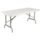 Bolero Rechthoekige Middenvouwtafel 6ft Wit – Inklapbaar Cateringmeubilair