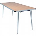 Gopak Contour inklapbare klaptafel 183 cm – aluminium frame met beuken afwerking