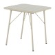 Bolero Amalfi vierkante inklapbare tafel taupe – gepoedercoat staal 700mm