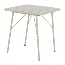 Bolero Amalfi vierkante inklapbare tafel taupe – gepoedercoat staal 700mm