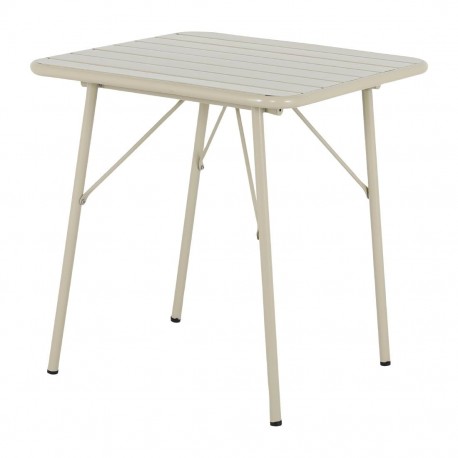 Bolero Amalfi vierkante inklapbare tafel taupe – gepoedercoat staal 700mm
