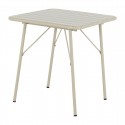 Bolero Amalfi vierkante inklapbare tafel taupe – gepoedercoat staal 700mm