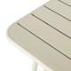 Bolero Amalfi vierkante inklapbare tafel taupe – gepoedercoat staal 700mm