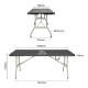 Bolero Rechthoekige Opvouwbare Tafel 6ft - Zwart