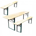 Opklapbare biertafel met banken 220(L)cm - Attends