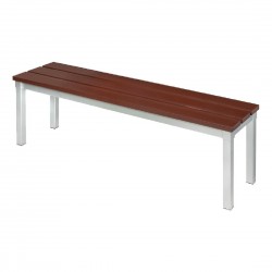 Gopak Enviro buitenbank imitatiehout walnooteffect 105 cm - Bruin Aluminium
