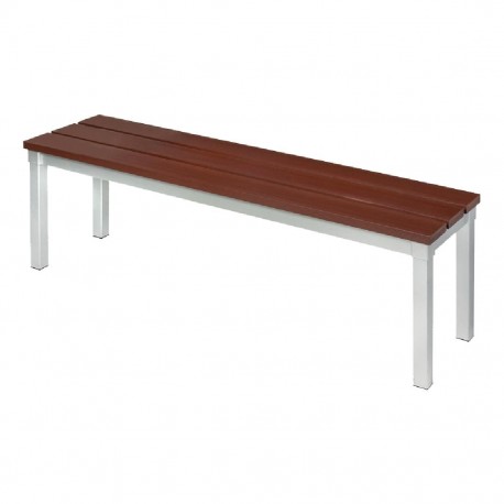 Gopak Enviro buitenbank imitatiehout walnooteffect 105 cm - Bruin Aluminium