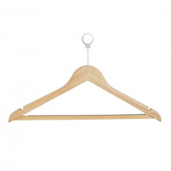 Bolero Houten Veiligheidshanger Bruin - Set van 10 Stuks