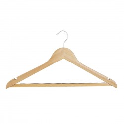 Bolero Natuurlijke Houten Kleerhangers – Set van 10 stuks
