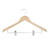 Bolero Houten Kledinghanger met Antislipclips – Set van 10 stuks