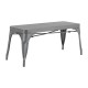 Bolero Bistro Metalen Bank Donkergrijs 1000mm - Set van 2 Stuks