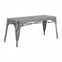 Bolero Bistro Metalen Bank Donkergrijs 1000mm - Set van 2 Stuks