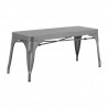 Bolero Bistro Metalen Bank Donkergrijs 1000mm - Set van 2 Stuks