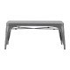 Bolero Bistro Metalen Bank Donkergrijs 1000mm - Set van 2 Stuks