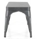 Bolero Bistro Metalen Bank Donkergrijs 1000mm - Set van 2 Stuks
