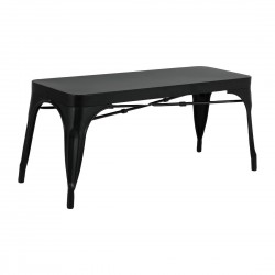 Bolero Bistro Metalen Bank Zwart 1000mm (Set van 2)