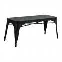 Bolero Bistro Metalen Bank Zwart 1000mm (Set van 2)
