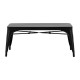 Bolero Bistro Metalen Bank Zwart 1000mm (Set van 2)