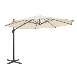 Bolero Venice Heavy Duty Parasol Crème 3,5M – Robuuste Vrijdragende Parasol
