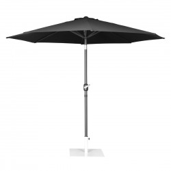 Bolero Sevilla Ronde Parasol 3M Diameter Zwart - Metalen Tuinparasol