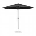 Bolero Sevilla Ronde Parasol 3M Diameter Zwart - Metalen Tuinparasol