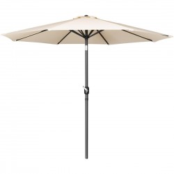 Bolero Sevilla ronde parasol crème – diameter 3 meter, aluminium paal