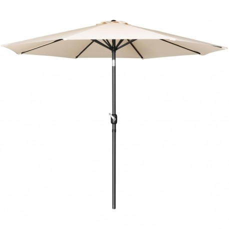 Bolero Sevilla ronde parasol crème – diameter 3 meter, aluminium paal