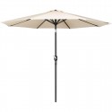 Bolero Sevilla ronde parasol crème – diameter 3 meter, aluminium paal
