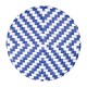 Bolero Parijse Stijl PE Rattan Barkrukken Blauw - Set van 2