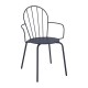 Bolero Adeline Armstoelen Leisteenblauw – Stalen Stoelen (Set van 4)