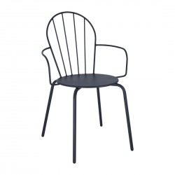 Bolero Adeline Armstoelen Leisteenblauw – Stalen Stoelen (Set van 4)