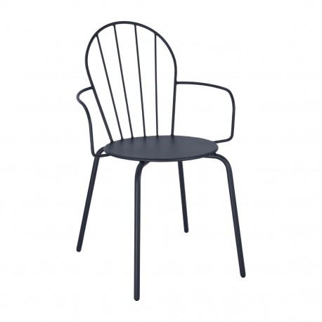 Bolero Adeline Armstoelen Leisteenblauw – Stalen Stoelen (Set van 4)