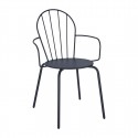 Bolero Adeline Armstoelen Leisteenblauw – Stalen Stoelen (Set van 4)