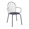 Bolero Adeline Armstoelen Leisteenblauw – Stalen Stoelen (Set van 4)