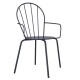 Bolero Adeline Armstoelen Leisteenblauw – Stalen Stoelen (Set van 4)