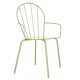 Bolero Adeline Armstoel Lichtgroen – Set van 4 Stalen Stoelen