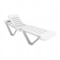 Resol Witte Ligstoelen Polypropyleen – Set van 4 Stuks