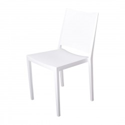 Florence stapelbare polypropyleen stoelen wit – set van 4 stuks