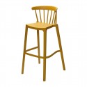 Attends Windson Barkruk Polypropyleen Okergeel - Set van 4 Stuks