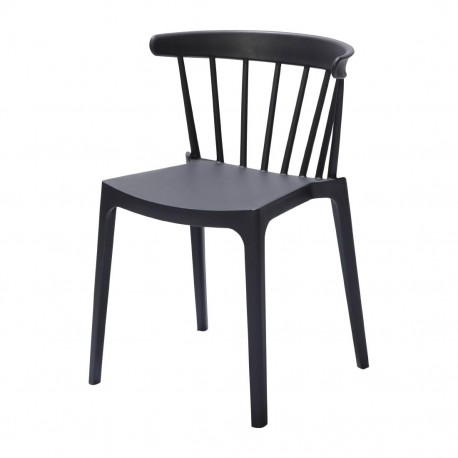 Windson Polypropyleen Stoelen Antraciet – Set van 4 (Attends)