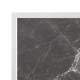 Bolero vierkant tafelblad gehard glas 700mm - donker granieteffect met witte rand, buiten & binnen