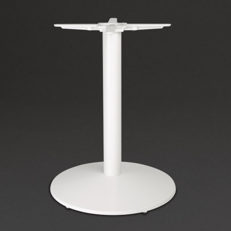 Bolero gietijzeren ronde tafelvoet wit 54x72cm