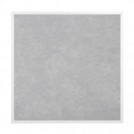 Bolero Tafelblad Gehard Glas Lichtgrijs Steeneffect met Witte Rand 700 mm – Binnen & Buiten