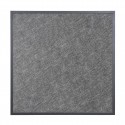 Bolero Tafelblad Gehard Glas Zwart Geborsteld - Vierkant 700mm met Grijze Rand