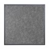 Bolero Tafelblad Gehard Glas Zwart Geborsteld - Vierkant 700mm met Grijze Rand