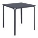 Bolero Adeline stalen vierkante tafel 700mm leisteen blauw