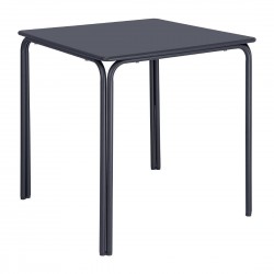 Bolero Adeline stalen vierkante tafel 700mm leisteen blauw